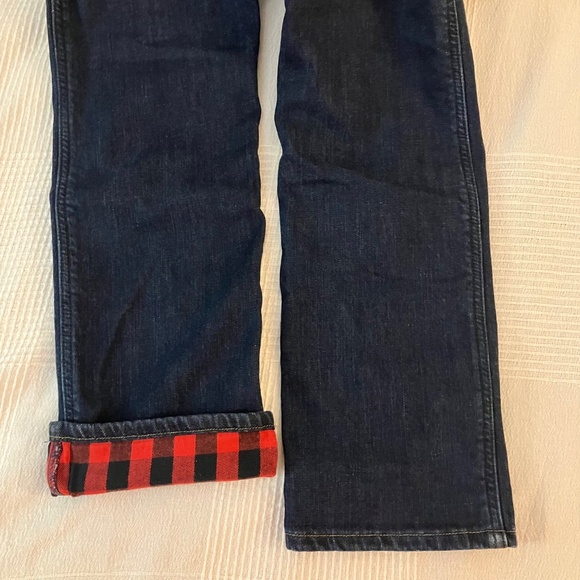 Carhartt Flannel Lined Denim Jeans Women's 8 Regular Straight Leg Original Fit - Picture 6 of 7